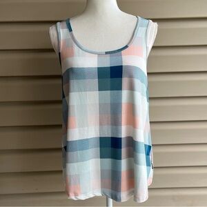 •Eddie Bauer Sleepwear• Geometric Sleeveless Pajama Top - Size Large